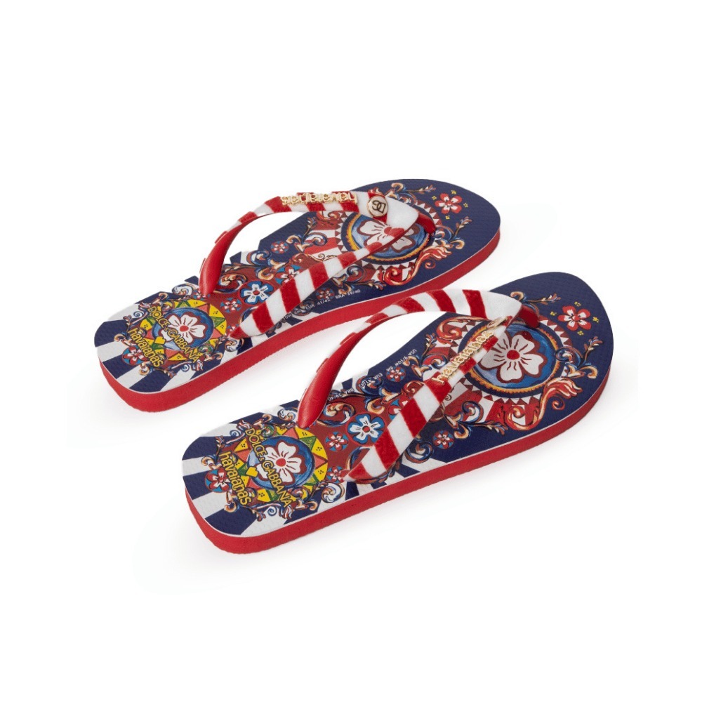 Dolce Gabbana X Havaianas Chinelo Carretto Siciliano