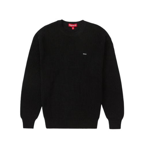 Sweater Supreme Small Box Ribbed Black - Droper