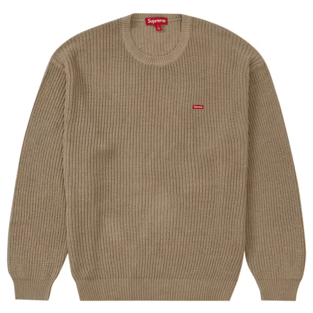 Sweater Supreme Small Box Ribbed Tan