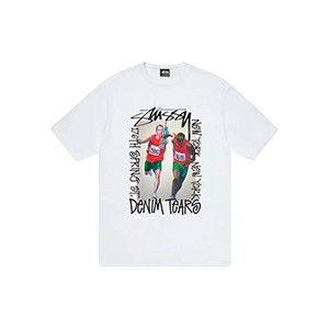 Camiseta Stussy x Denim Pass The Baton White