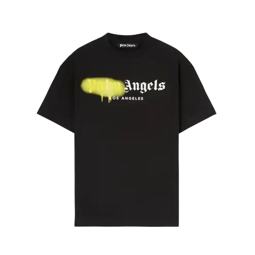Camiseta Palm Angels Los Angeles Sprayed White Yellow
