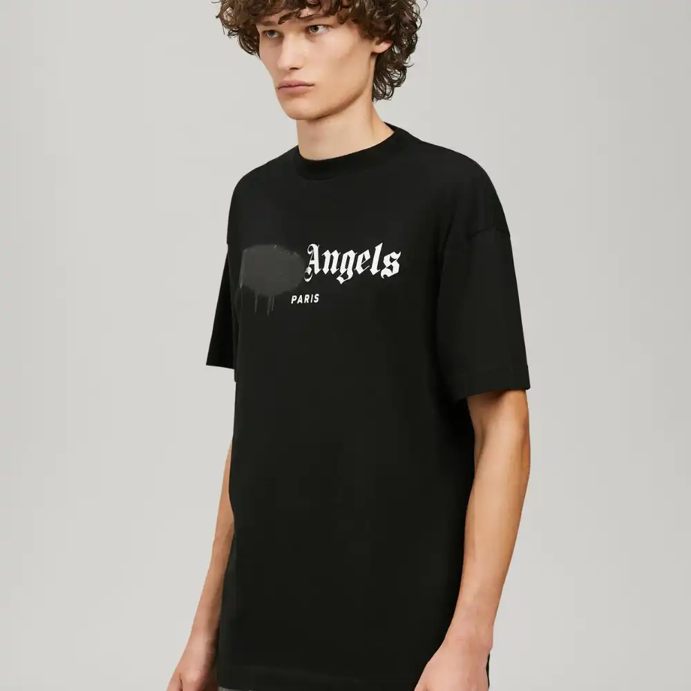 Camiseta Palm Angels Paris Sprayed Black