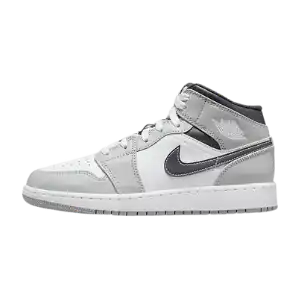 Air Jordan 1 Mid GS Light Smoke Grey
