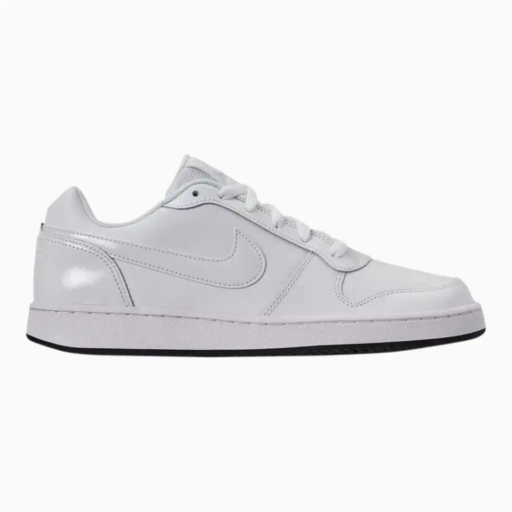 Nike ebernon low black best sale and white