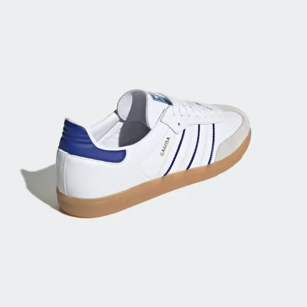 adidas gazelle silver green womens Men's adidas Originals Samba OG Shoes White / Lucid Blue / Gum main image 0