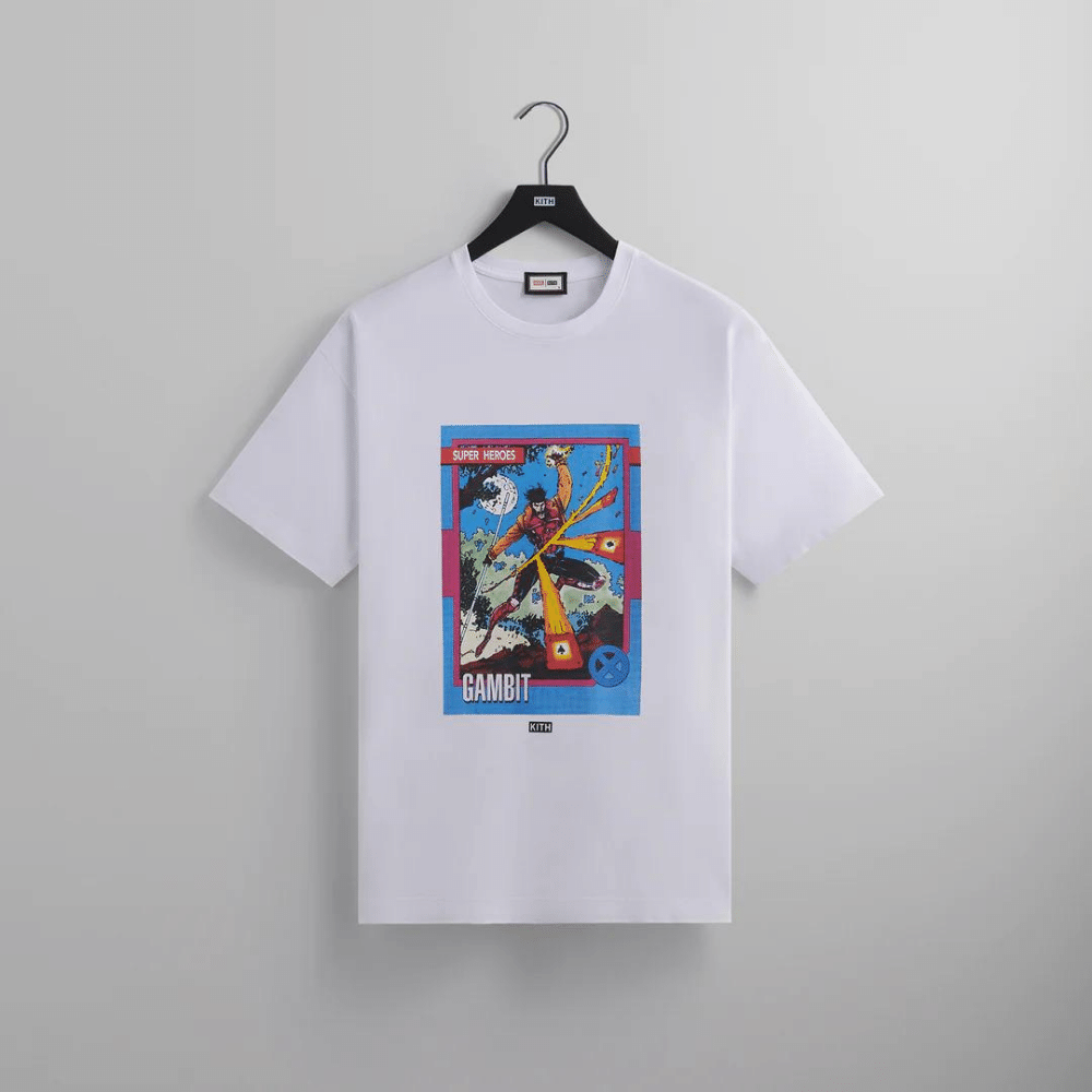 Kith x Marvel Camiseta X-Men Gambit Card Vintage - Droper