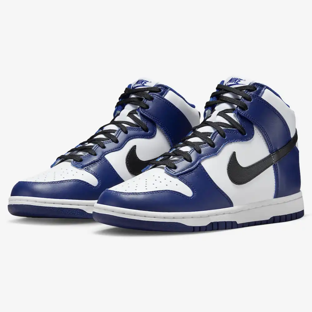 nike dunk high royal blue black