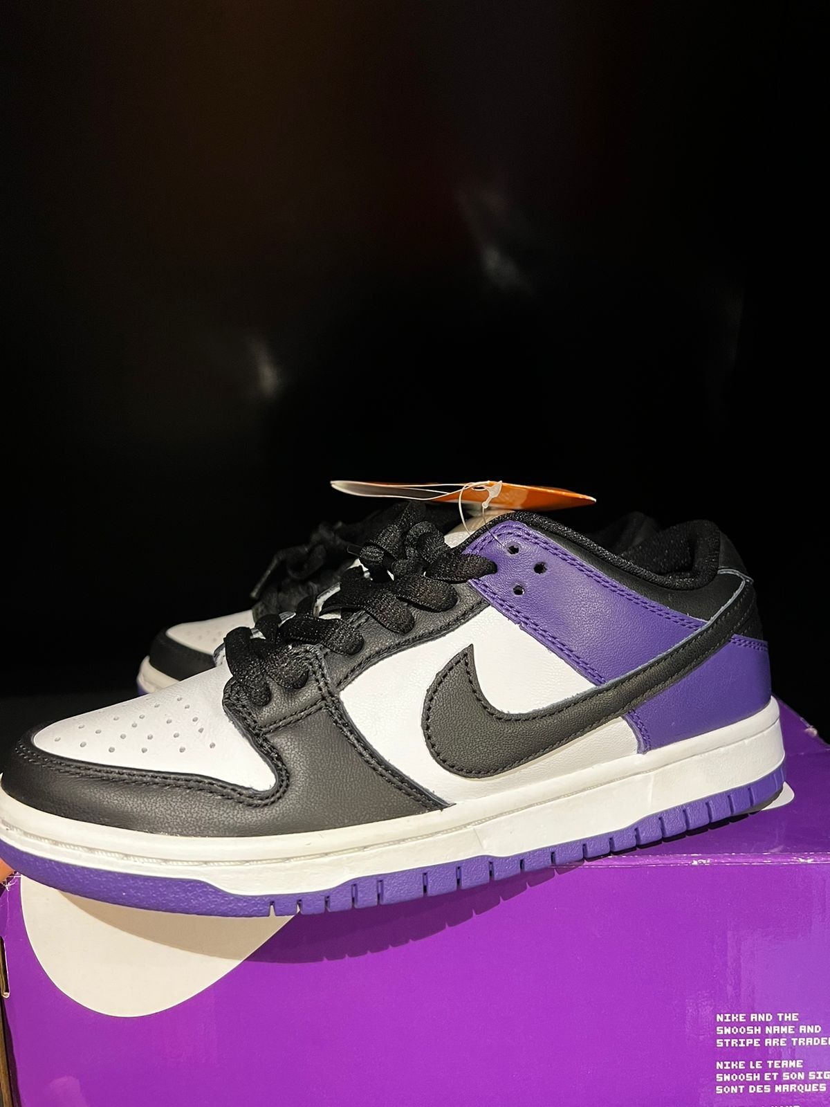 nike sb dunk court purple