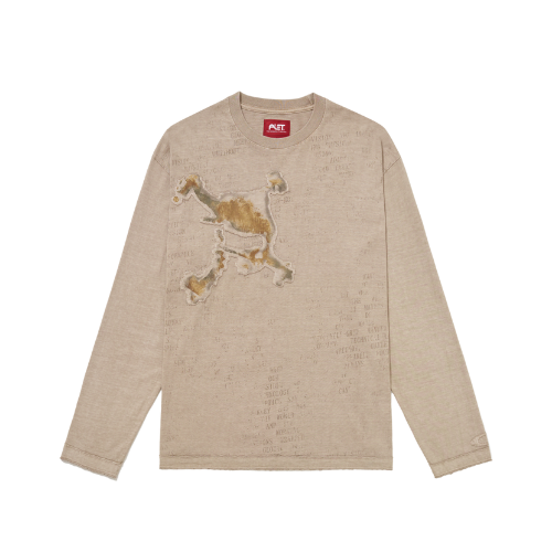 Oakley x Piet Camiseta Rusted Skull Long Sleeve Beige