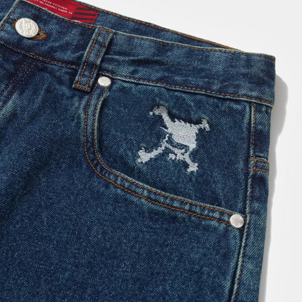 Oakley x Piet Calça Skull Industrial Denim - Droper
