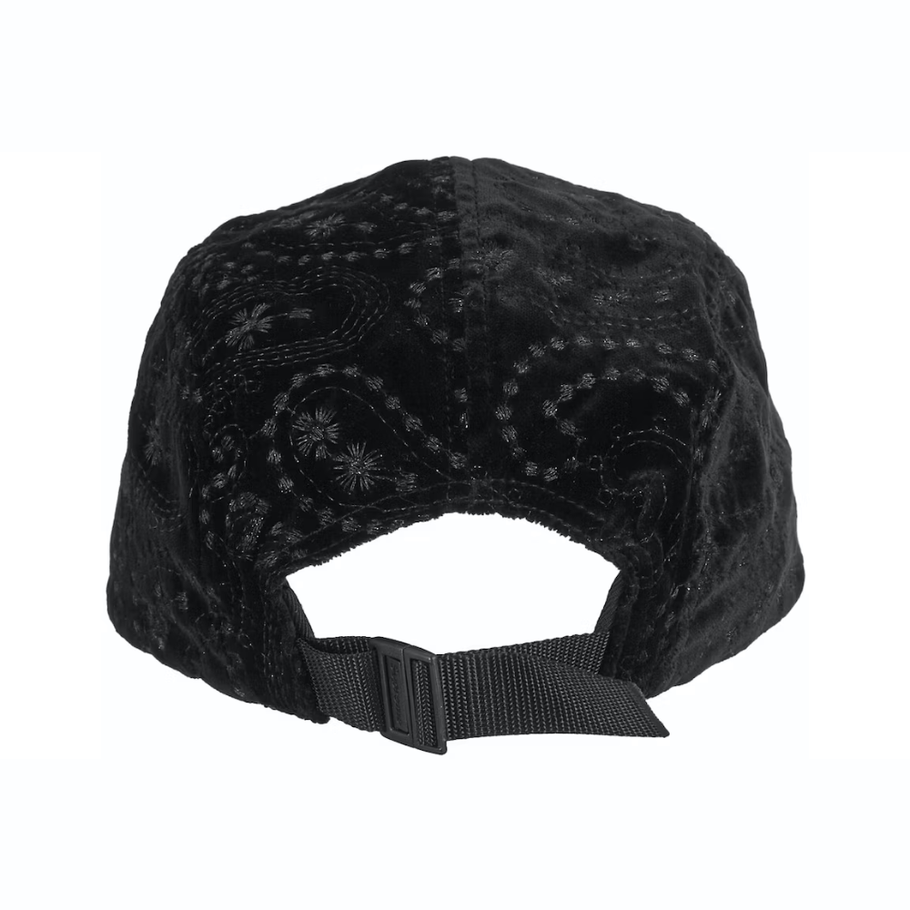 Boné Supreme Velvet Paisley Camp Black - Droper