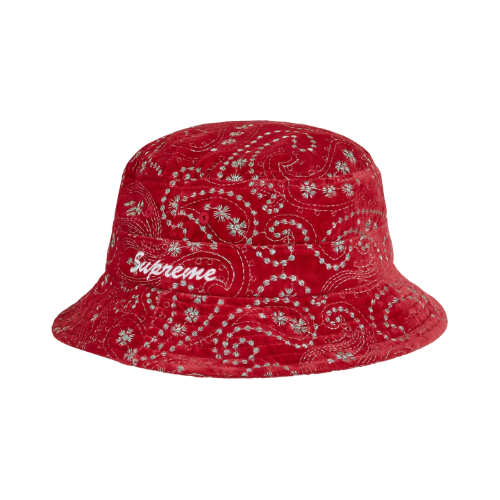 Chapéu Supreme Velvet Paisley Red