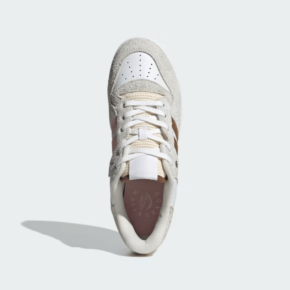 Solebox x adidas Rivalry Low Cloud White Wild Brown - Droper