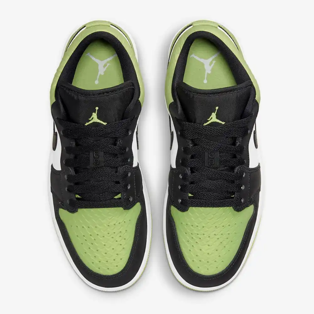 Air Jordan 1 Low Vivid Green and Black foto 2