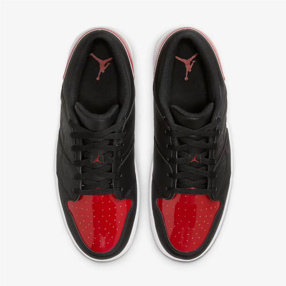 Air Jordan Nu Retro 1 Low Patent Bred foto 2