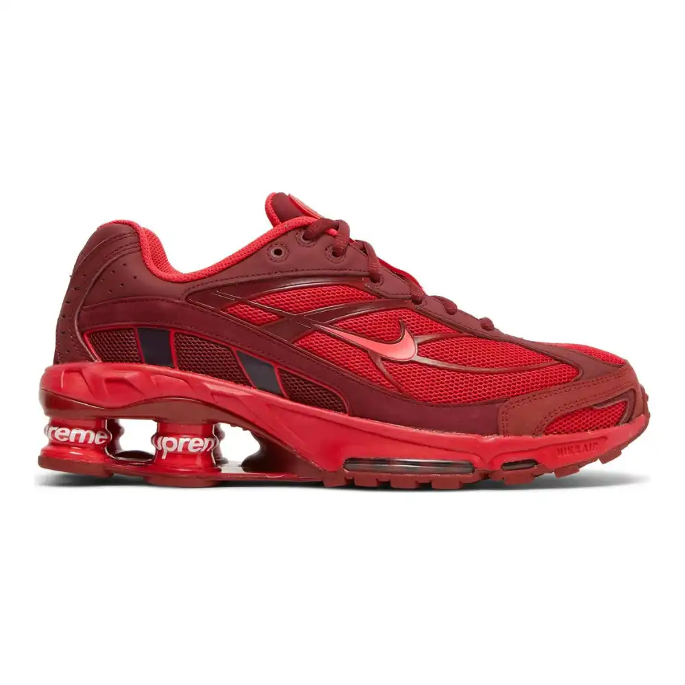 Nike red sales shox