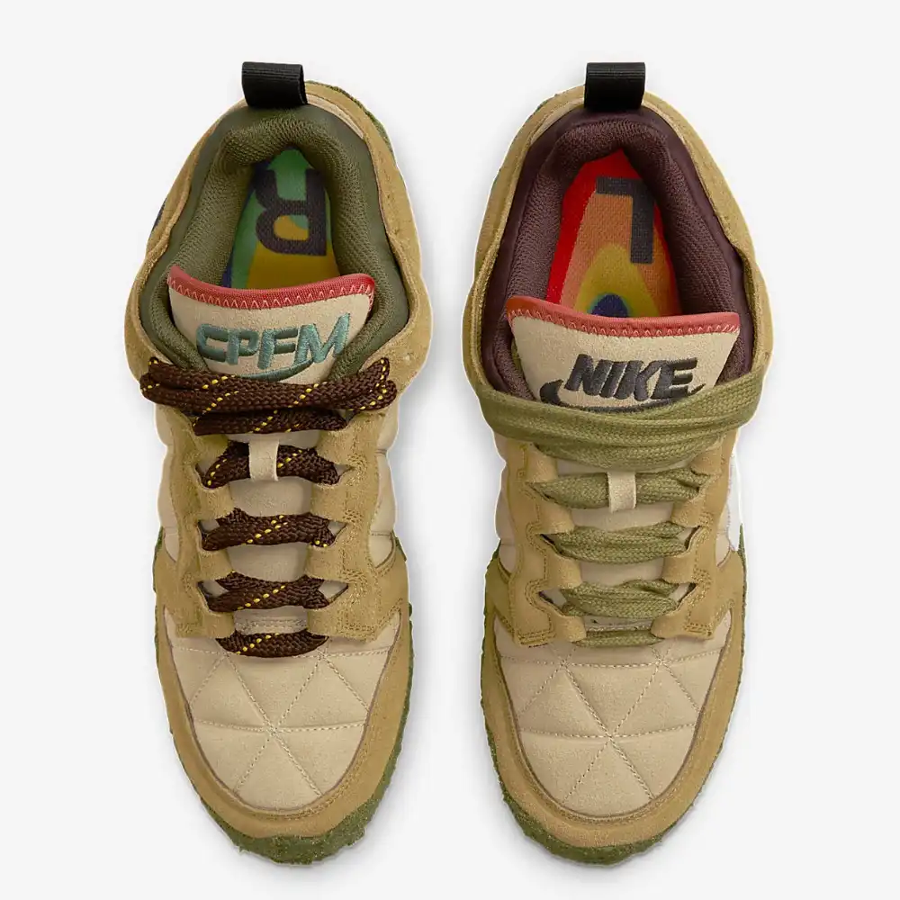 Cactus Plant Flea Market x Nike Dunk Low Tan Mossy Green - Droper