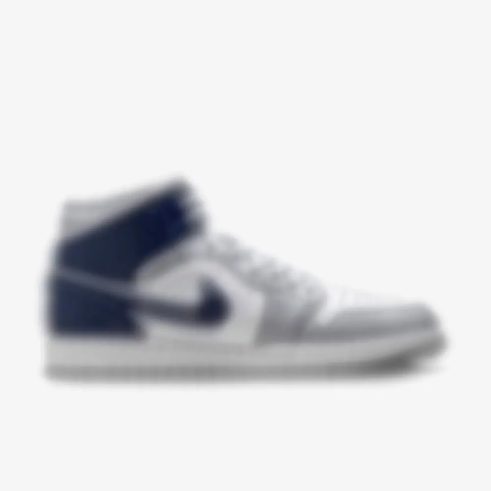 Air Jordan 1 Mid Wolf Grey Midnight Navy