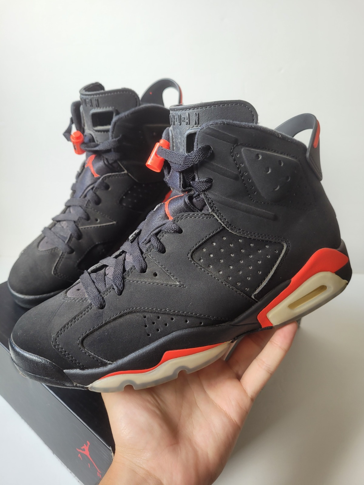 nike air jordan retro 6 black infrared