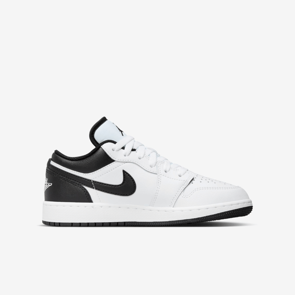 Air Jordan 1 Low GS White Black foto 3