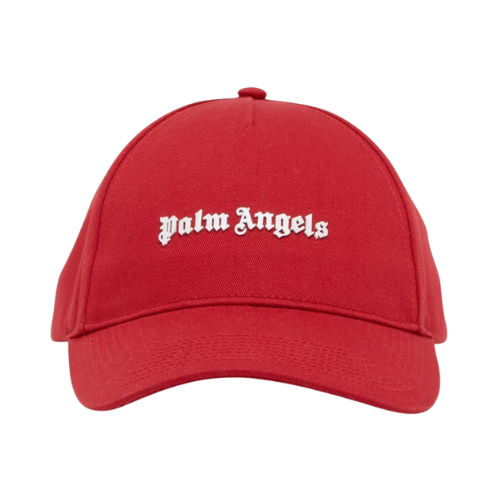 Boné Palm Angels Classic Logo Cap Red Silver - Droper
