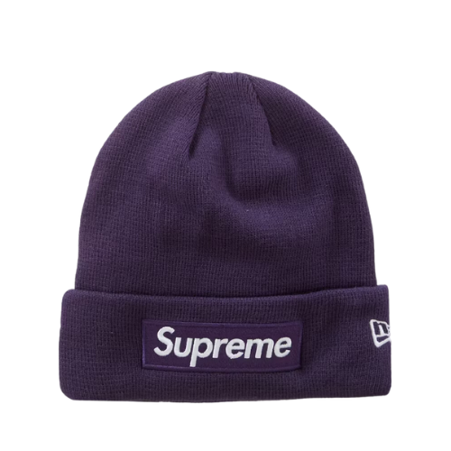 New Era x Supreme Touca Box Logo Dark Purple