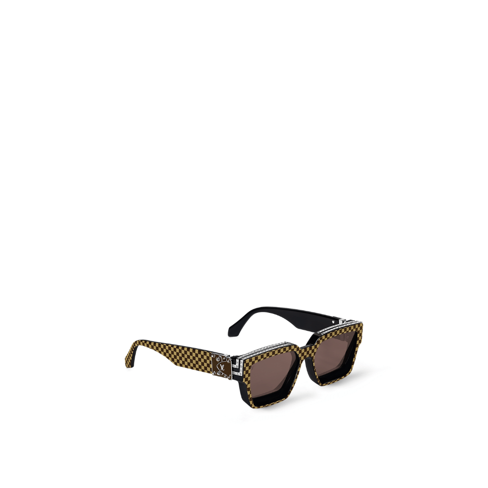 Óculos Louis Vuitton 1.1 Millionaires Damier Pop Brown - Droper