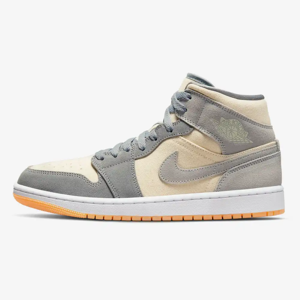 nike air jordan 1 mid se coconut milk/particle grey