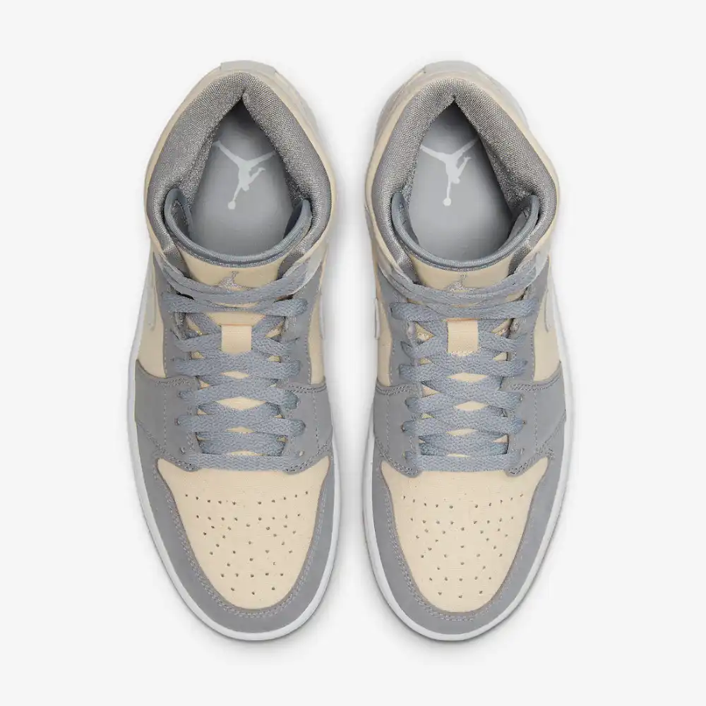 Air Jordan 1 Mid Coconut Milk Particle Grey foto 2