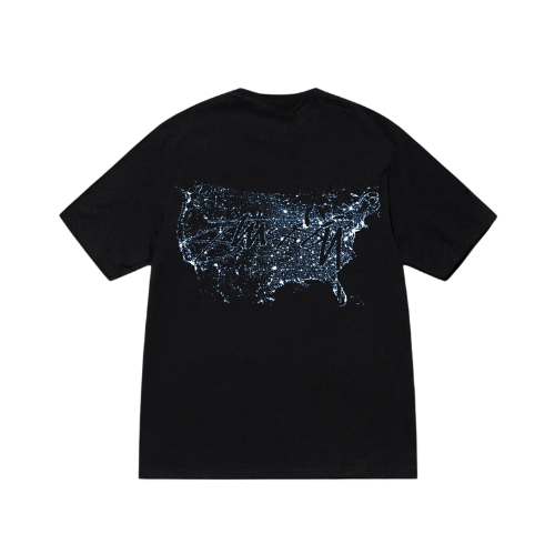 Camiseta Stussy Night Lights Black