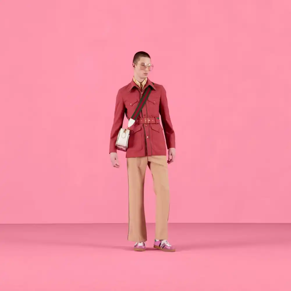 GUCCI x ADIDAS レッド テーラードジャケット 44 adidas x Gucci Jaqueta GG Trefoil Jacquard Brick Red - Droper