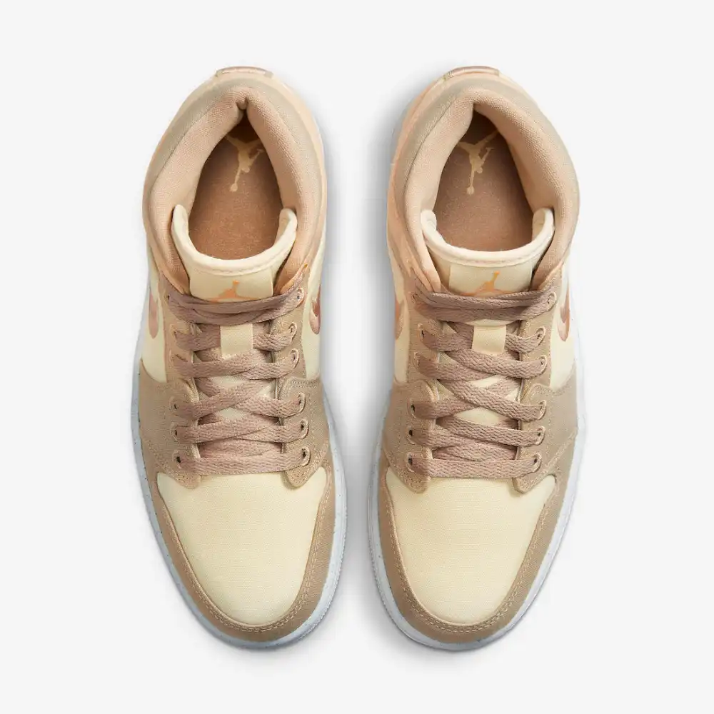 Air Jordan 1 Mid SE Canvas Khaki foto 2
