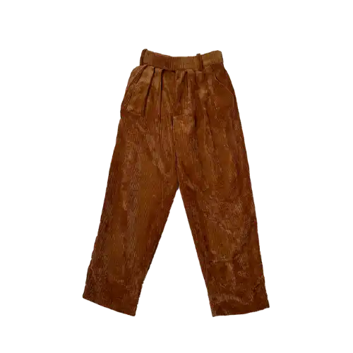 Calça Isa Lucena Veludo Cotelê Marrom