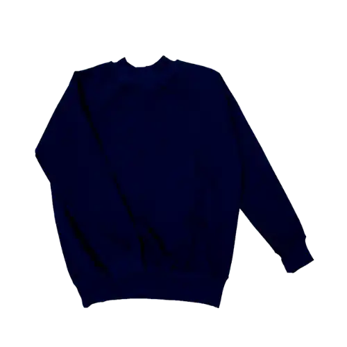 Blusa Isa Lucena Moletom Oversized Sem Capuz Azul Marinho