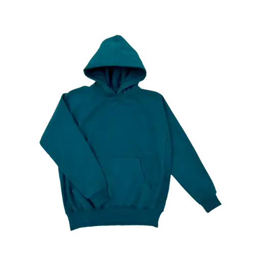 Blusa Isa Lucena Moletom Oversized Com Capuz e Bolso Petróleo