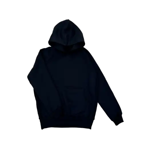 Blusa Isa Lucena Moletom Oversized Com Capuz e Bolso Preto