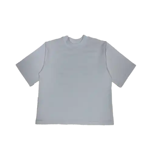 Camiseta Isa Lucena Oversized de Moletinho Goluda Mock Neck Alucenado Off