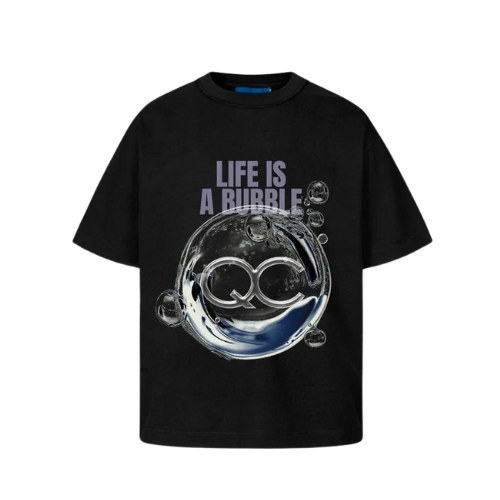 Camiseta Quadro Creations Bubble Lif Boxy Black