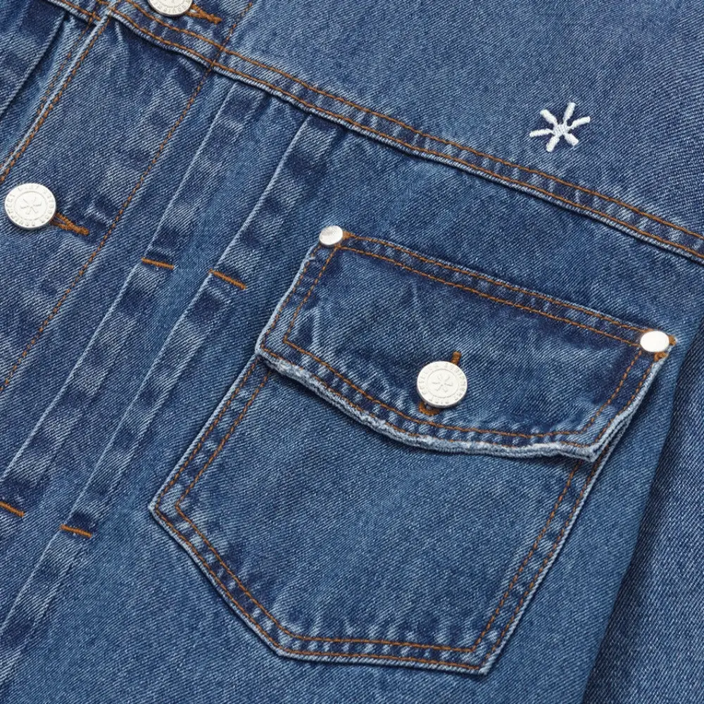 Jaqueta Piet Jeans Trucker 1940 Washed Denim Azul foto 1