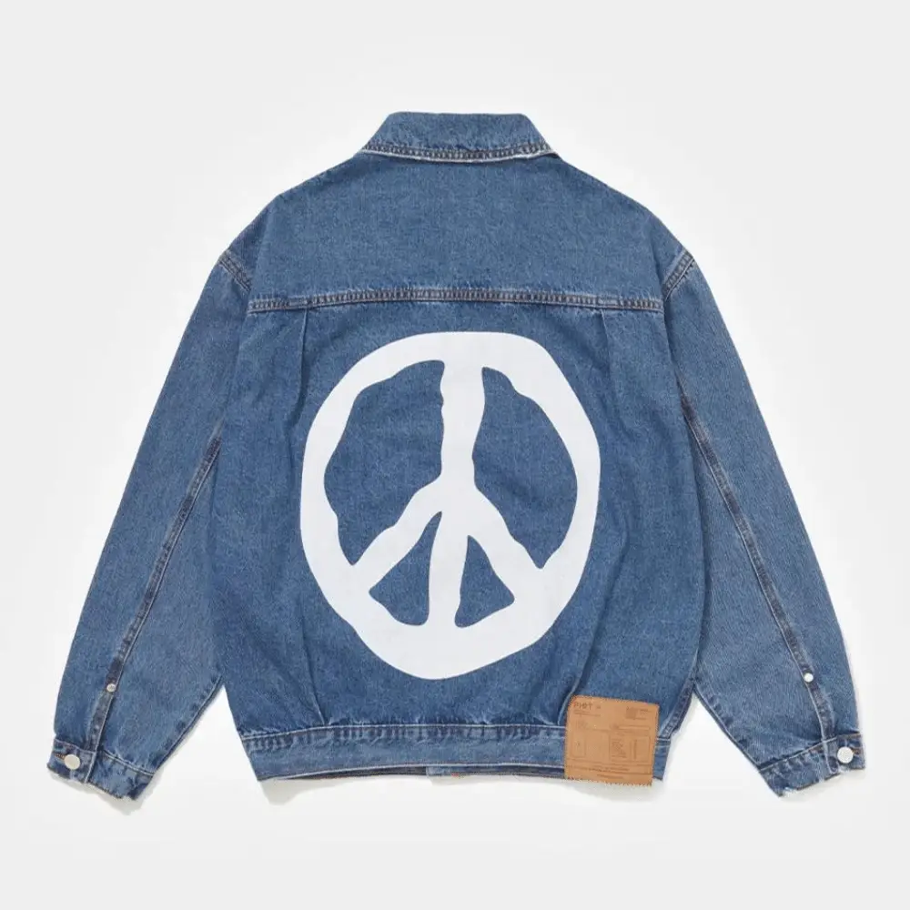 Jaqueta Piet Jeans Trucker 1940 Washed Denim Azul foto 2