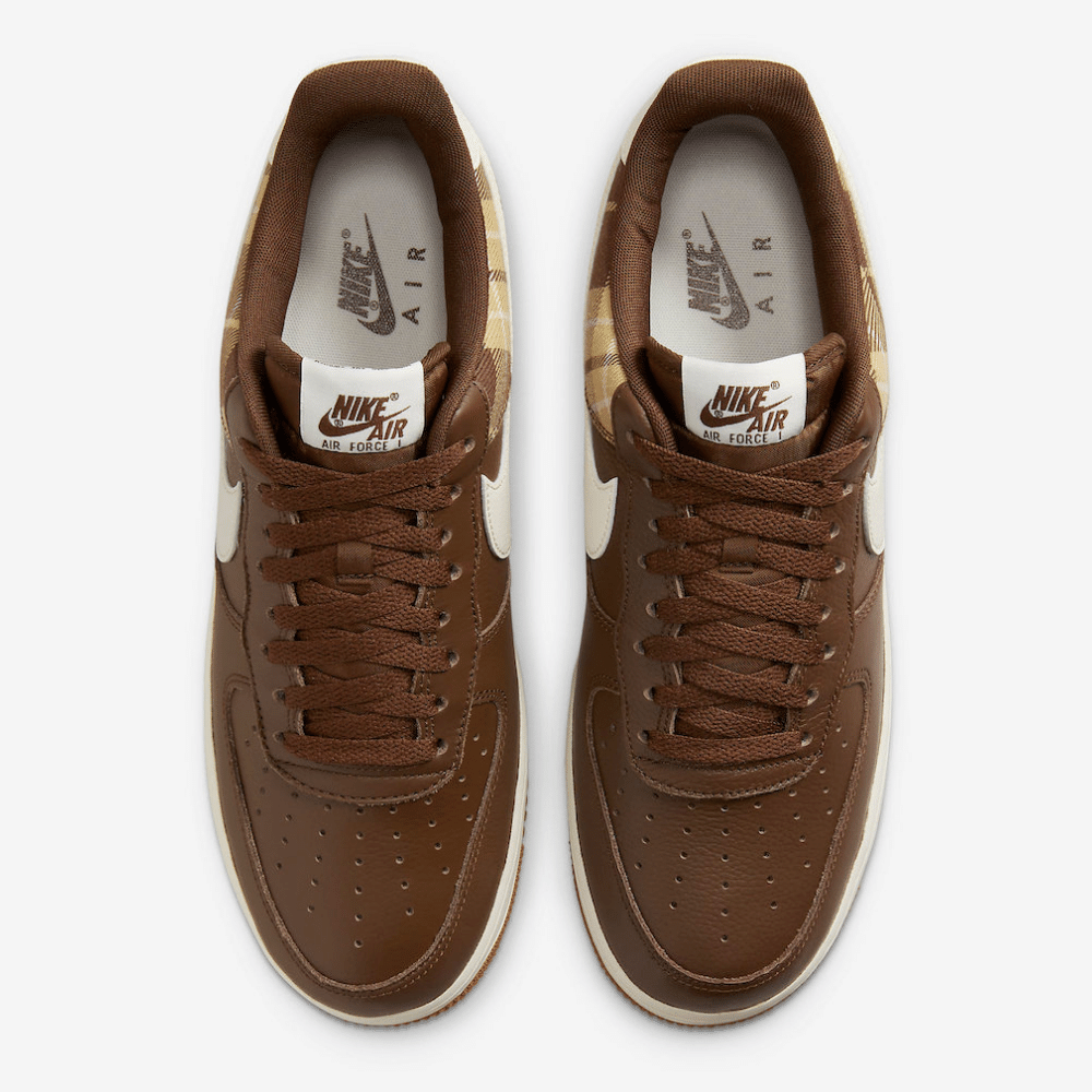Nike Air Force 1 Low LX Brown Plaid - Droper