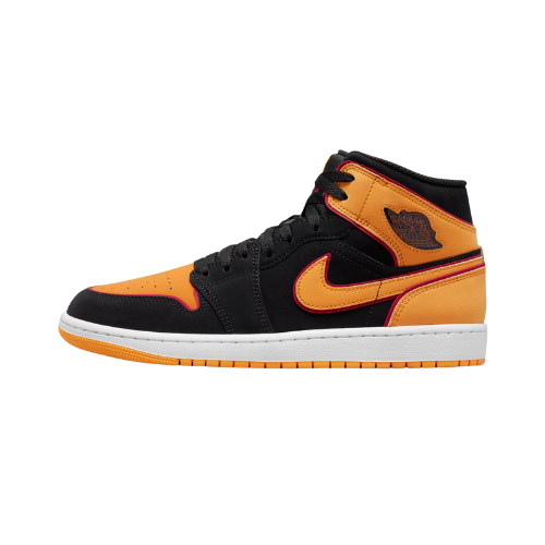 Air Jordan 1 Mid SE Fat Tongue Black Orange