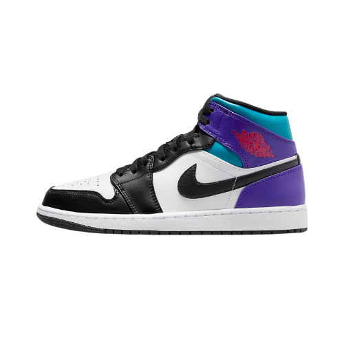Air Jordan 1 Mid Bright Concord True Red