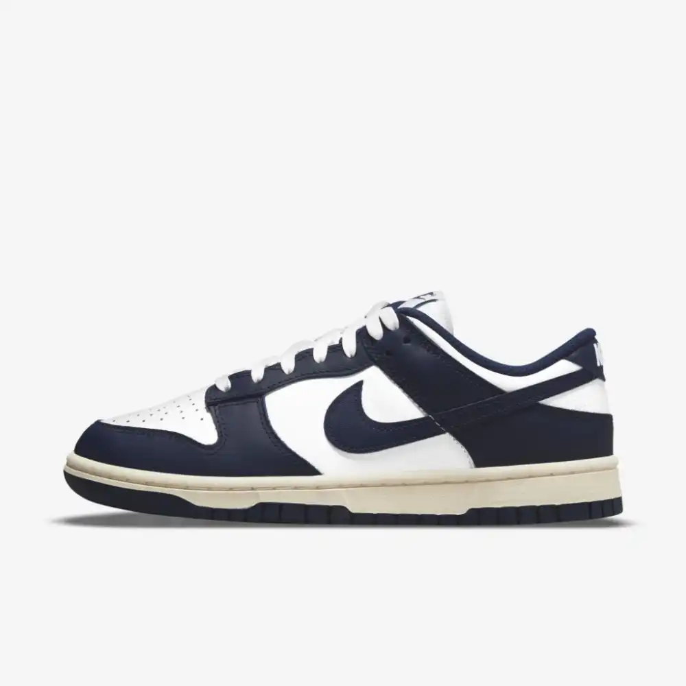 navy blue and white nikes