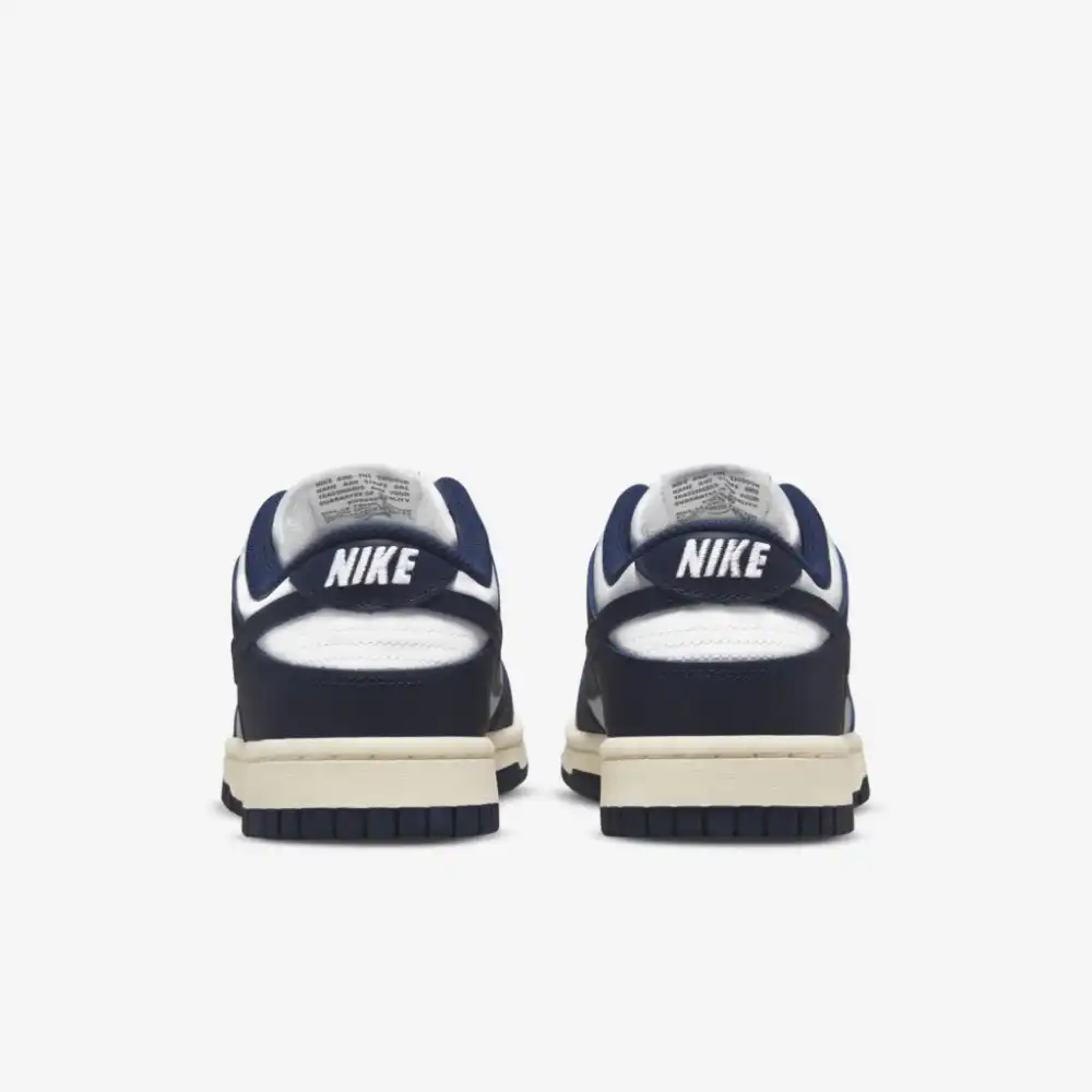 nike dunk low midnight navy white