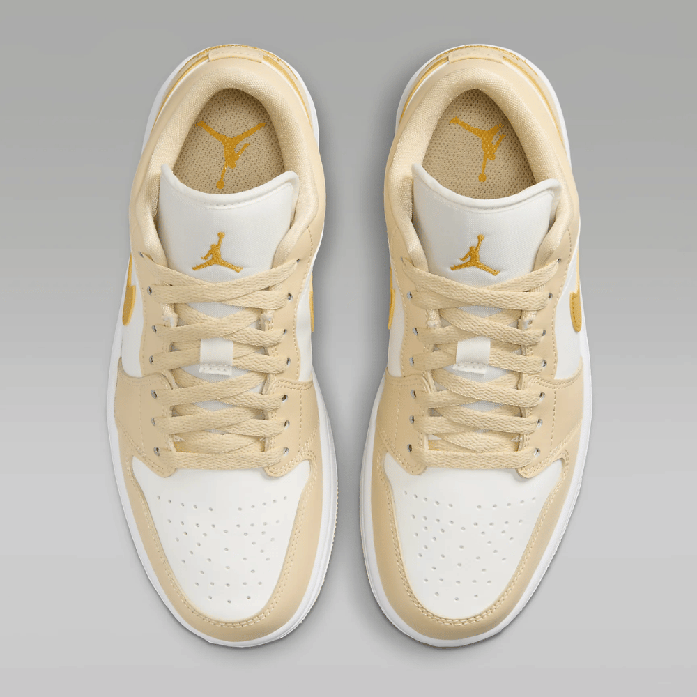 Air Jordan 1 Low Pale Vanilla White Yellow Ochre foto 2