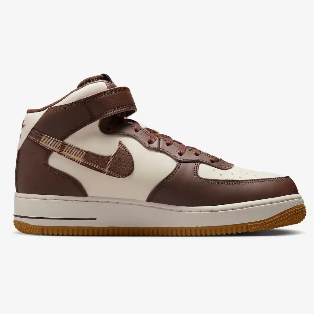 nike air force 1 mid brown leather