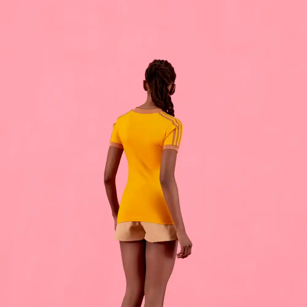 adidas x Gucci Camiseta V-Neck Yellow - Droper