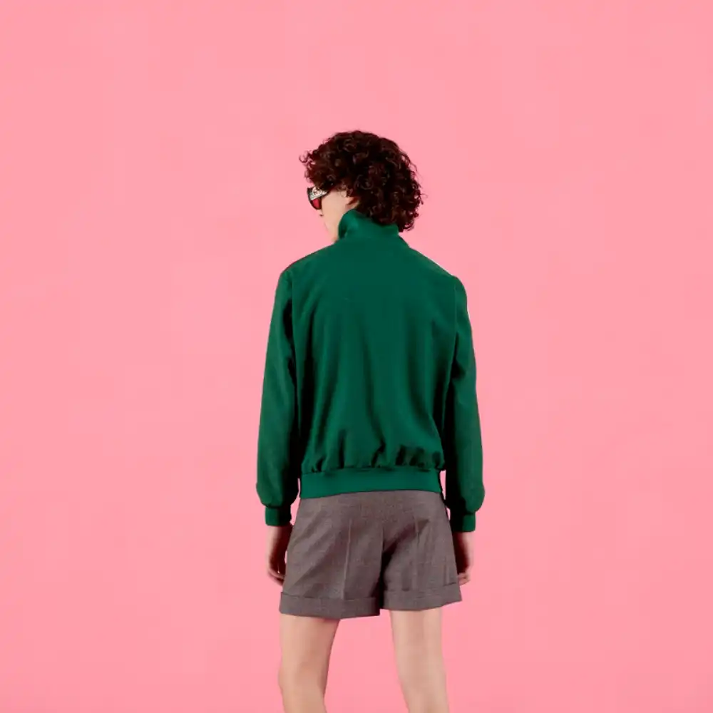adidas x Gucci Jaqueta GG Trefoil Jacquard Green - Droper