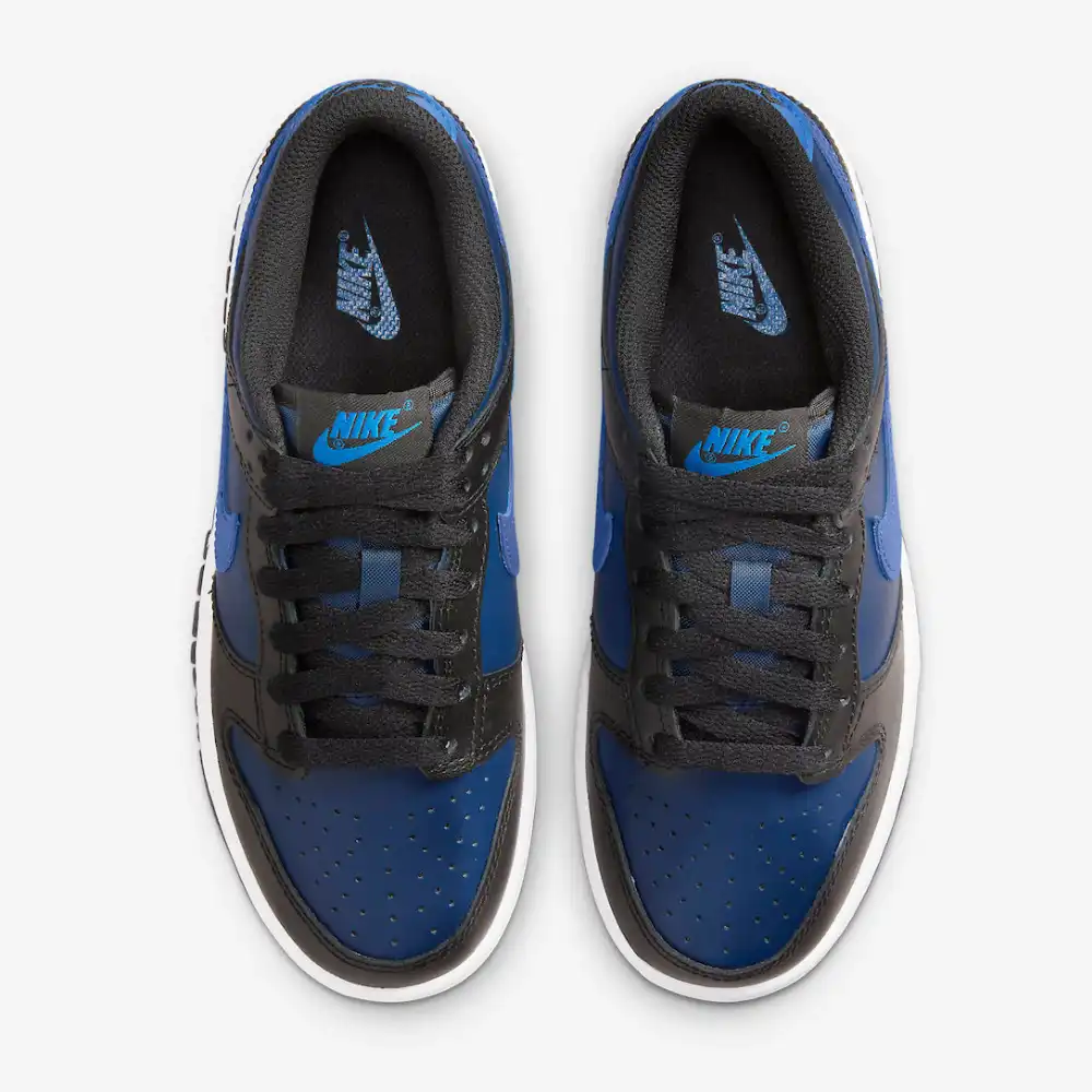 royal blue and black nike dunks